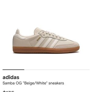 Adidas Samba OG beige/white womens 7